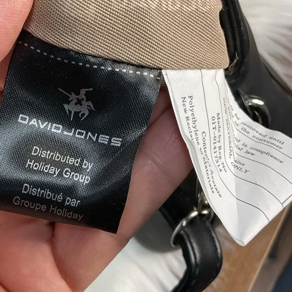 David Jones Vegan Leather Satchel Bag. - Picture 10 of 16